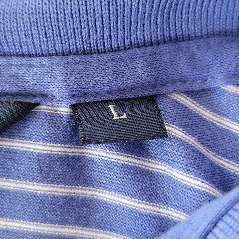 Men's Ralph Lauren Polo Golf Polo Blue White Large - Picture 6 of 6